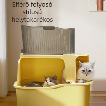 Macskaalom-tálca folyosó-stílusú, teljesen zárt, szagmentes, PP anyag, Moe Tail