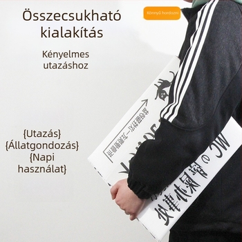 Macskaalom-tál, vízálló, félig zárt, havonta egyszer használható, hordozható és összecsukható
