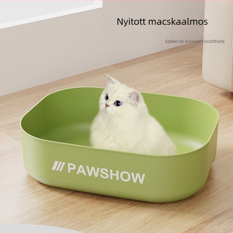 Nagyméretű,fél zárt macskaalmotál anti-fröccsenés kivitelezéssel