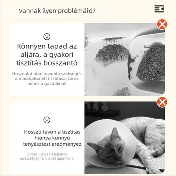 Egyszer használható, vízálló, összecsukható macskaalom-tál kültéri utazásokhoz