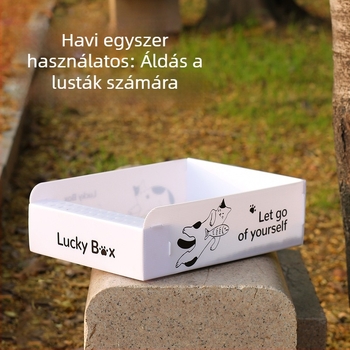 Egyszer használatos félnyitott macskaalmotálca macskáknak és kutyáknak — márka: Cute, anyag: egyéb anyagok, üzleti ajándékként alkalmas