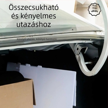 Egyszer használatos macskaalom-tál, összecsukható, utazáshoz hordozható, mosható, PP anyagból