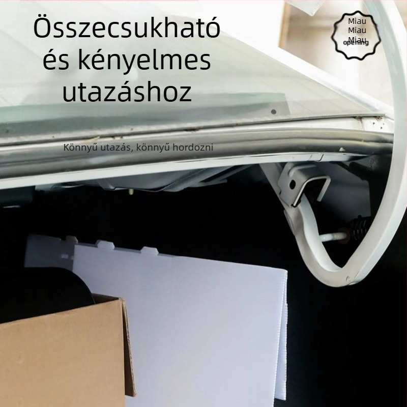 Egyszer használatos macskaalom-tál, összecsukható, utazáshoz hordozható, mosható, PP anyagból