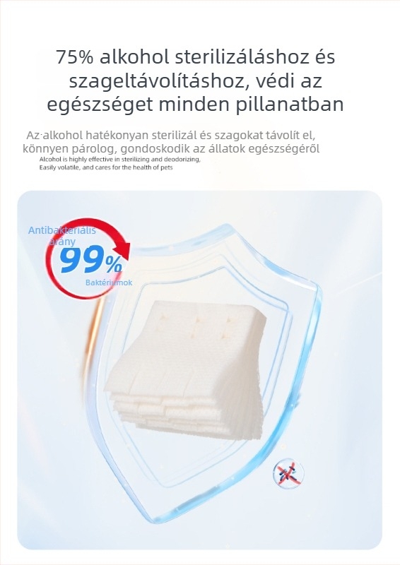 Macskaalomtál tisztító keféje alkoholtartalmú fejjel, külön csomagolásban; érintésmentes használat; antibakteriális és sterilizáló; szagok eltávolítása. Anyag: ABS műanyag.
