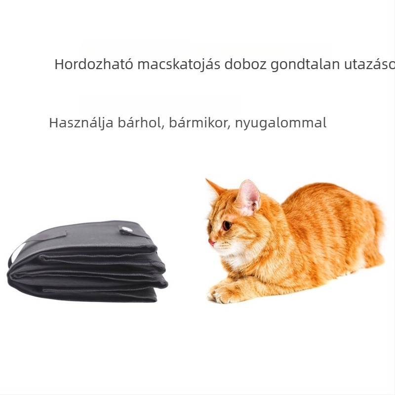 Összecsukható macskaalom-doboz csepegésmentes béléssel, hordozható (Macskák számára; Anyag: Egyéb anyagok; Márka: Autonomy)