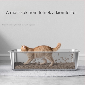 Kimpets macskatál, nyitott négyszögletes kialakítás, más anyagokból készült