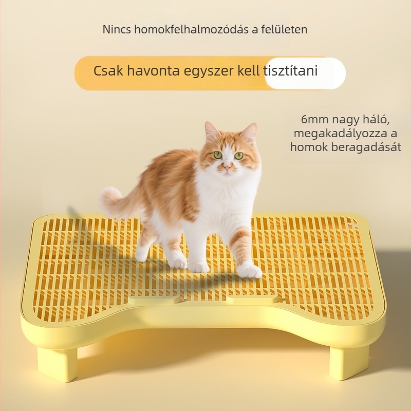 Macskaalom pedál, kétszintes csúszásmentes kialakítás, üreges dizájn, PP-anyag