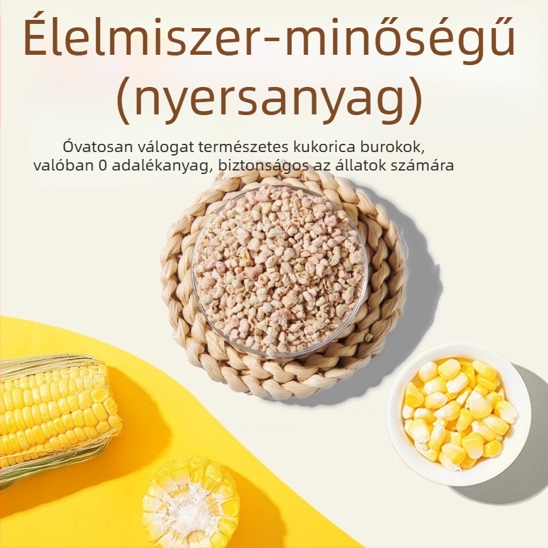 Háziállatoknak kukoricás alom – Anyag: Kukorica; Márka: yee; Eredet: Shandong; Importált: Nem