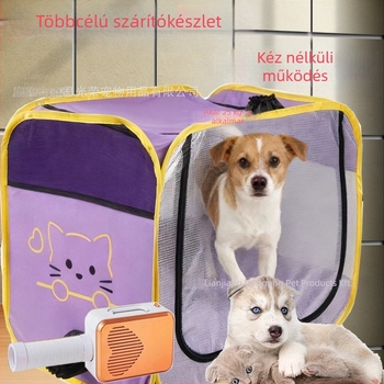 Háziállat-szárító doboz macskáknak és kutyáknak, sárító táska, otthoni használatra, 2000W+, 220V, spirál fűtőelem, AC motor