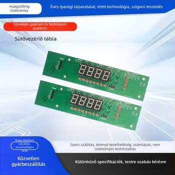 Sütő PCBA Vezérlőpanel fejlesztésre és programozásra — mikrokontroller-fejlesztés, elektronikus panel, kapacitás 5000