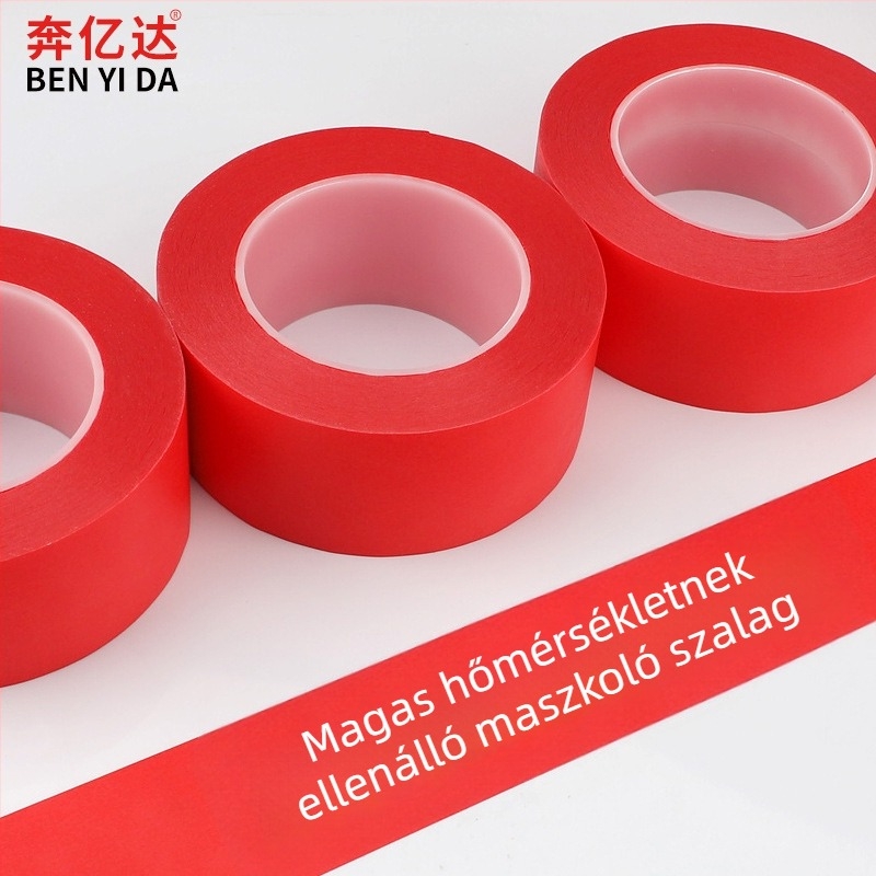 PET maszkoló szalag PCB-hez és sütőkhöz – 0,25 mm vastagság, 250–300°C hőállóság, alkalmas permetezéses festéshez, sütőhöz és PCB-hez, könnyen téphető