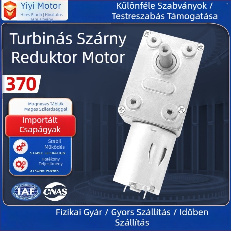 370-méretű kefés DC redukciós motor, mini motor, CE-tanúsítvány, feszültség 36V alatt