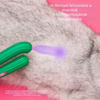 ZEZE Kaktusz motívumú macska- és kutya körömvágó kezdőknek – Biztonságos körömvágó macskáknak és kutyáknak, védelem a megvágás elkerülésére