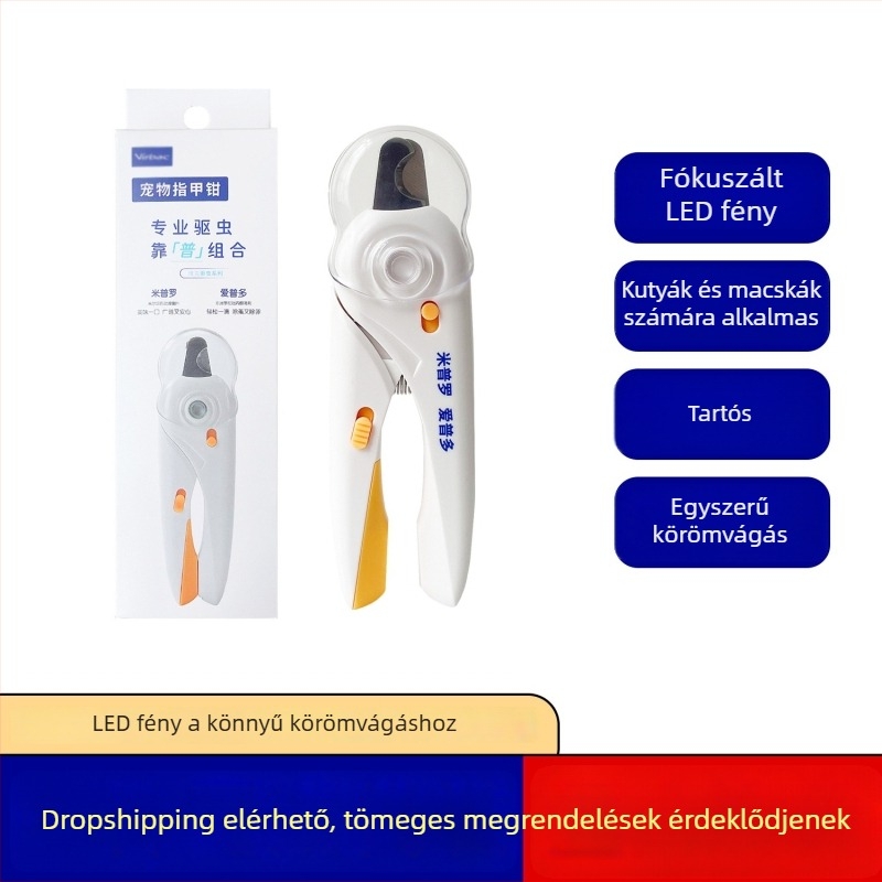 LED-es körömvágó macskáknak és kutyáknak – tartós, kezdőknek ideális