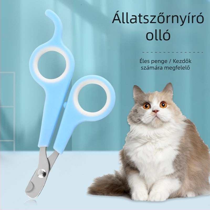 Macska körömvágó olló – hordozható, otthoni használatra