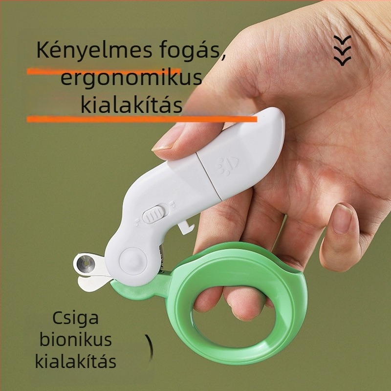Macska körömvágó olló világítással kezdőknek, hordozható (Importált: Igen; Licencelt magánmárkák: Igen; Termék kód: Al921952422369)