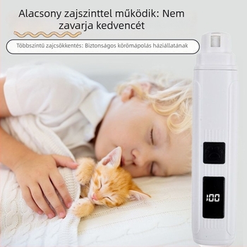 Elektromos körömcsiszoló kutyáknak és macskáknak, körömápolási eszköz háziállatoknak