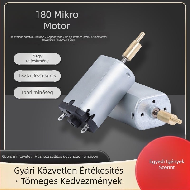 180 mikro DC motor – elektromos hajvágó, elektromos borotva, curling vas, kis háztartási kiegészítők