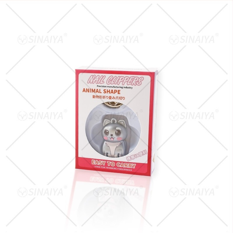 Összecsukható körömvágó, hordozható manikűr eszköz, rozsdamentes acél, Sneya