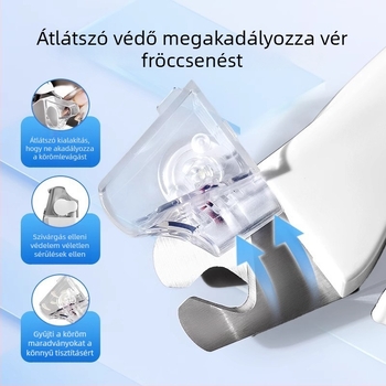 LED-es kisállat körömvágó olló, anti-szórás védőfedél, vérvonal-jelző, macska és kutya körömnyíró eszköz