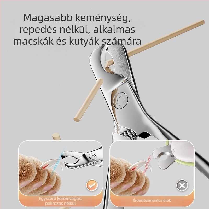 Háziállat körömvágó – rozsdamentes acél, egy darabból álló konstrukció, Xianglong hordozható otthoni készlet, Guangdong eredet