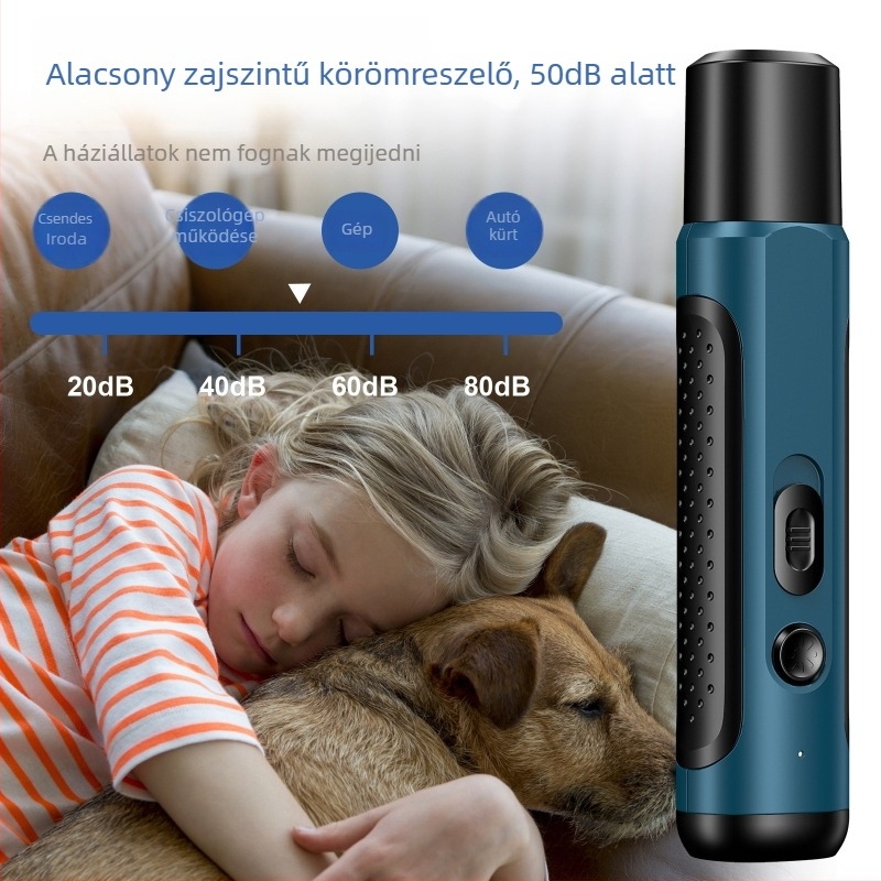 Elektronikus körömreszelő háziállatoknak, kutyáknak, COOLFLY ABS anyag, körömvágó olló, 48 darabos doboz