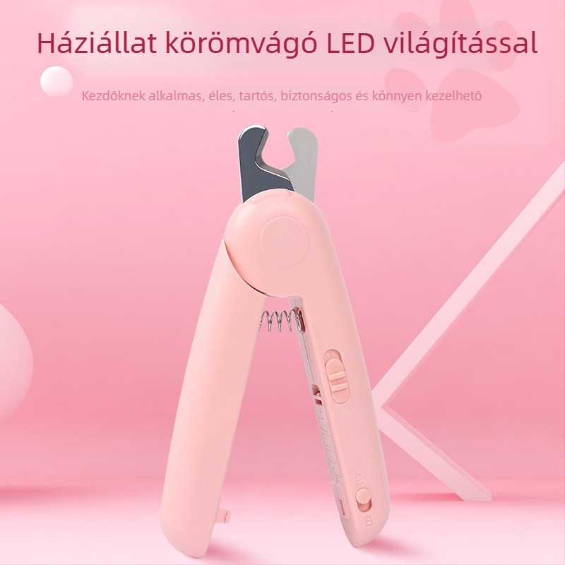 LED-es világítású állatmanikűr olló macskáknak és kutyáknak, márka nélküli