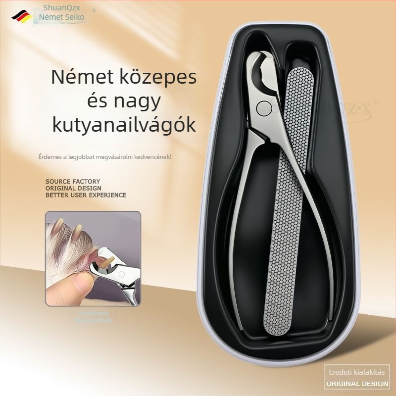 Általános körömvágó olló háziállatok számára, éles rozsdamentes acél pengékkel, ergonomikus fogantyúval, macskáknak és kutyáknak