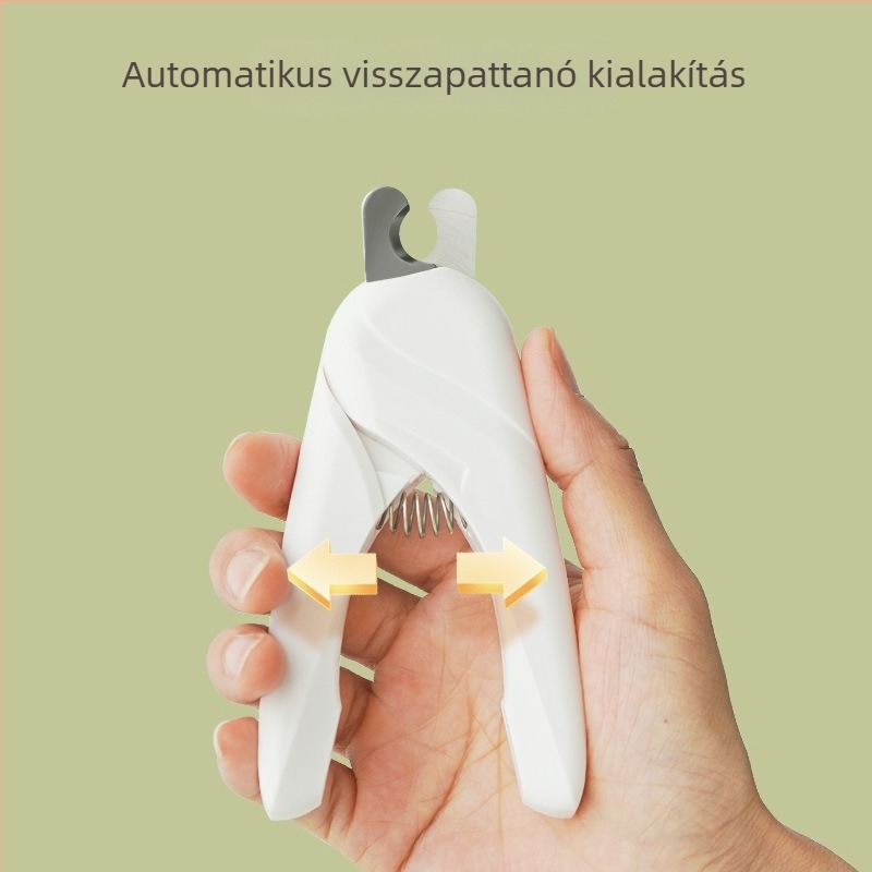 Macska- és kutya körömvágó olló rozsdamentes acél vágófejjel a körömápoláshoz