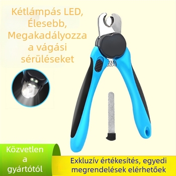 LED világítással ellátott állat körömvágó macskáknak és kutyáknak