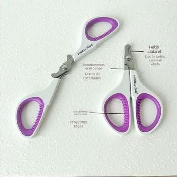 Tommy&Coco macska körömvágó olló, rozsdamentes acél, macskáknak és kutyáknak