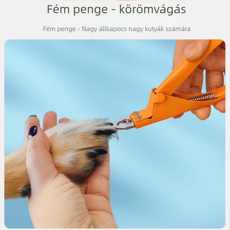 Rozsdamentes acélból készült kutya körömvágó olló – háziállat körömápoló eszköz