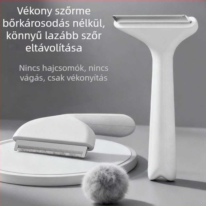 Kisállat szőrzet-eltávolító és csomózás-mentesítő kefe – JUXIN, ABS, univerzális használatra