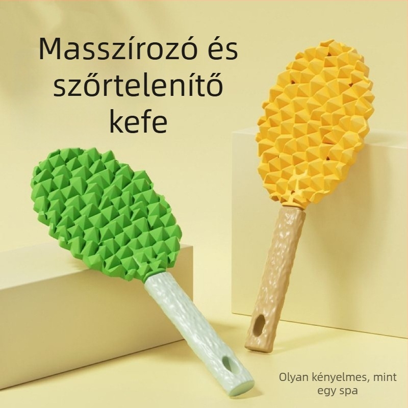 Állatgondozó fésű - Kétoldalas Durian masszázs, macskák és kutyák számára, szőr eltávolítása és tisztítás, PP anyag