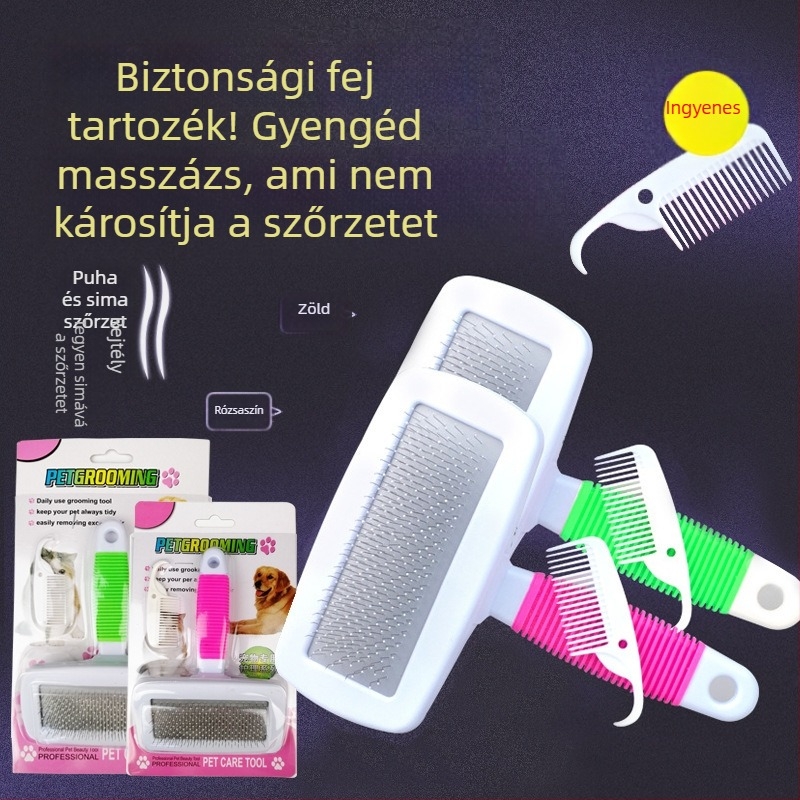 Tűs fésű háziállatokhoz — műanyag, univerzális használat, márka: Egyéb