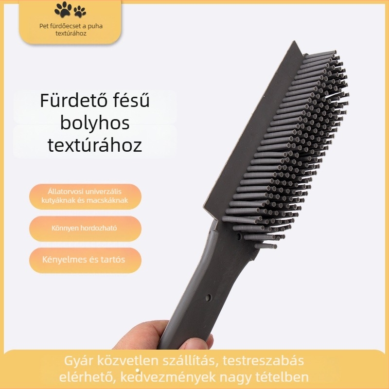 Xingkang Kutyaszőr eltávolító fésű, műanyagból, puha fogú, 100 darabos csomag