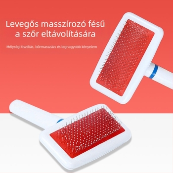 Kutyáknak szánt műanyag fogantyújú fésű, sűrű fogak, Yingmai Pet Supplies, 360 darab, kutyáknak
