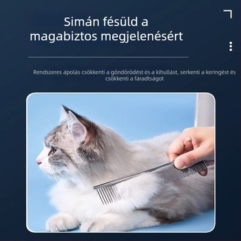Kisállatok deszálószőrös-fésű acél tűkkel — rozsdamentes acél, univerzális használat, SUOKE márka