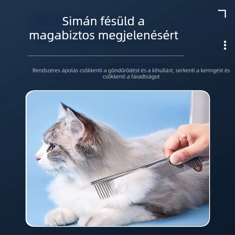 Kisállatok deszálószőrös-fésű acél tűkkel — rozsdamentes acél, univerzális használat, SUOKE márka