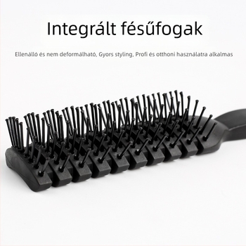 Gyökérvolumos hajstílus fésű, pomádé fésű, nagy hátrafelé fésű, női göndör hajhoz, otthoni hajszárítás — Anyag: Silk flower; Márka: Other