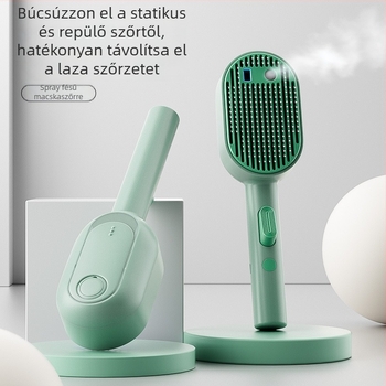 Macskaápolási fésű érintésre a szőrszálak eltávolításához, tűs fésű, masszázsspray, önkitisztító alszőrfésű