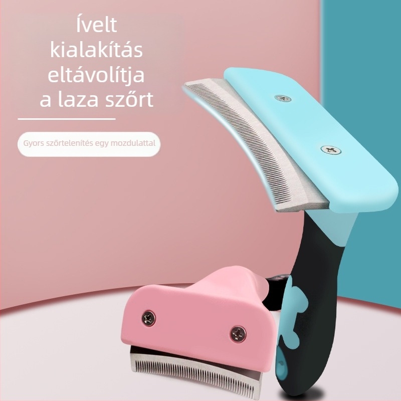 Hartley háziállat ápoló fésű macskáknak és kutyáknak – leváló szőr eltávolítása