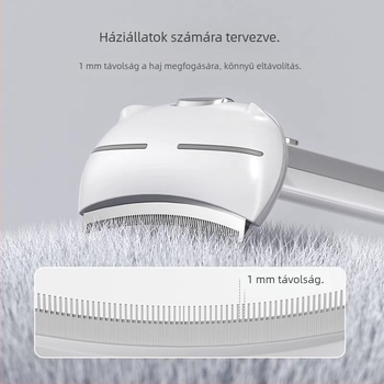 POPO Macska Deszedező Fésű — Szőrszálak eltávolítása és gubancok oldása, ABS Anyag
