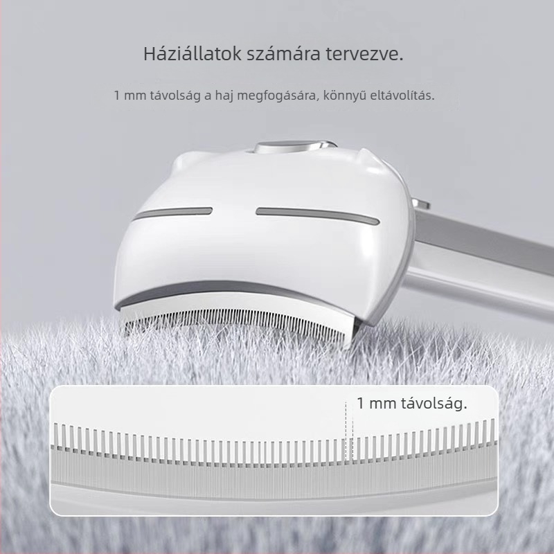 POPO Macska Deszedező Fésű — Szőrszálak eltávolítása és gubancok oldása, ABS Anyag