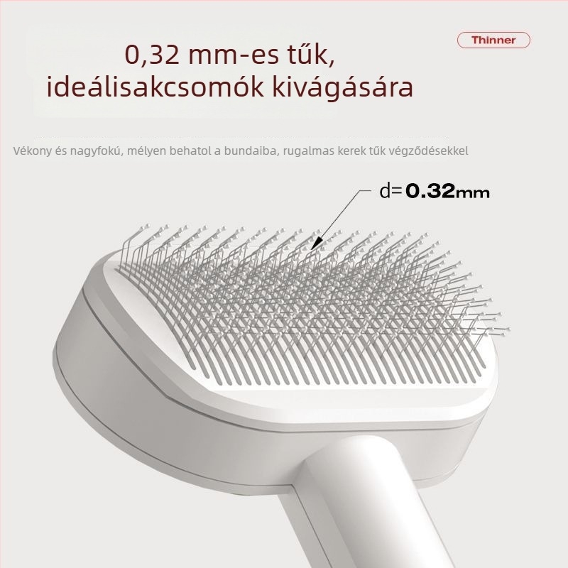 Tűs kutyafésű a szőr feloldásához és a csomók kibogozásához — Teddy, Bichon Frise és macskák számára