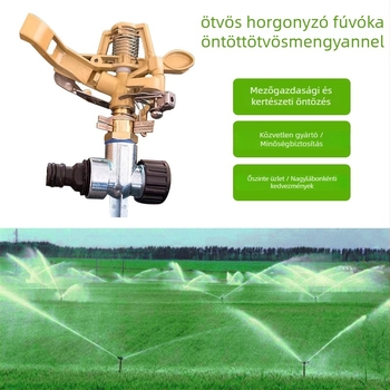 Ötvözött szórófej, modell Alloy ground nozzle, Yujie márka, otthoni kertészkedéshez, mezőgazdasági termeléshez és közterületekhez