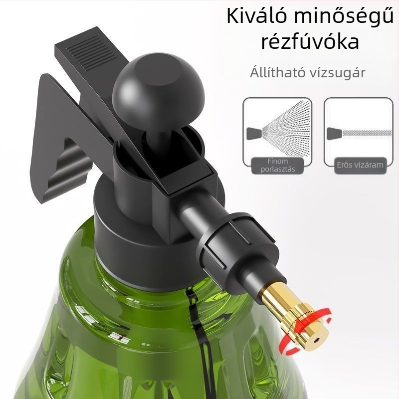 Otthoni használatra szánt kézi légnyomású öntöző kanna, közepes méretű