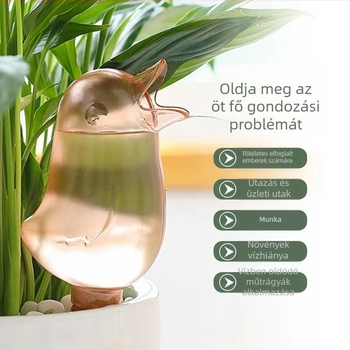 Madár alakú automata növényöntöző eszköz, műanyagból, csepegtető öntözési sorozat