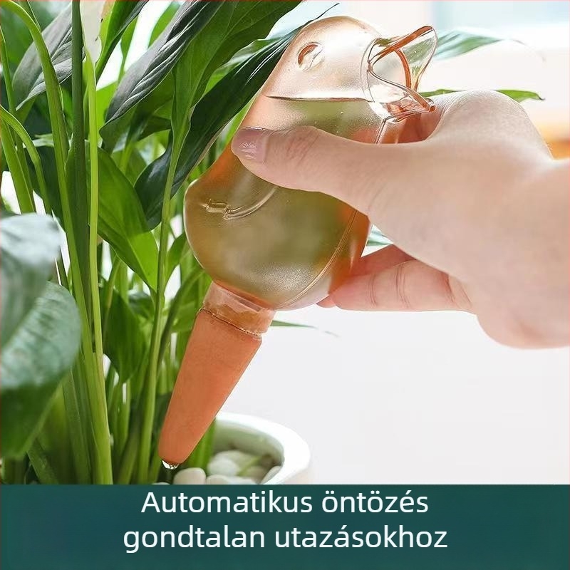 Madár alakú automata növényöntöző eszköz, műanyagból, csepegtető öntözési sorozat