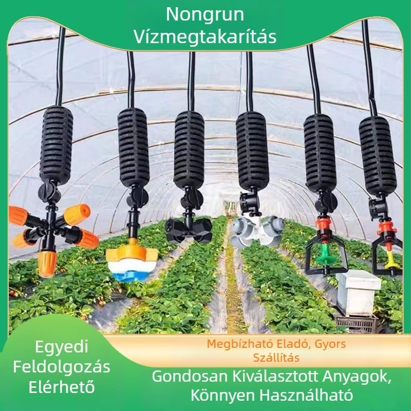 Véztakarékos öntöző mikrospray — 360° forgó függő fej, Nongrun műanyag